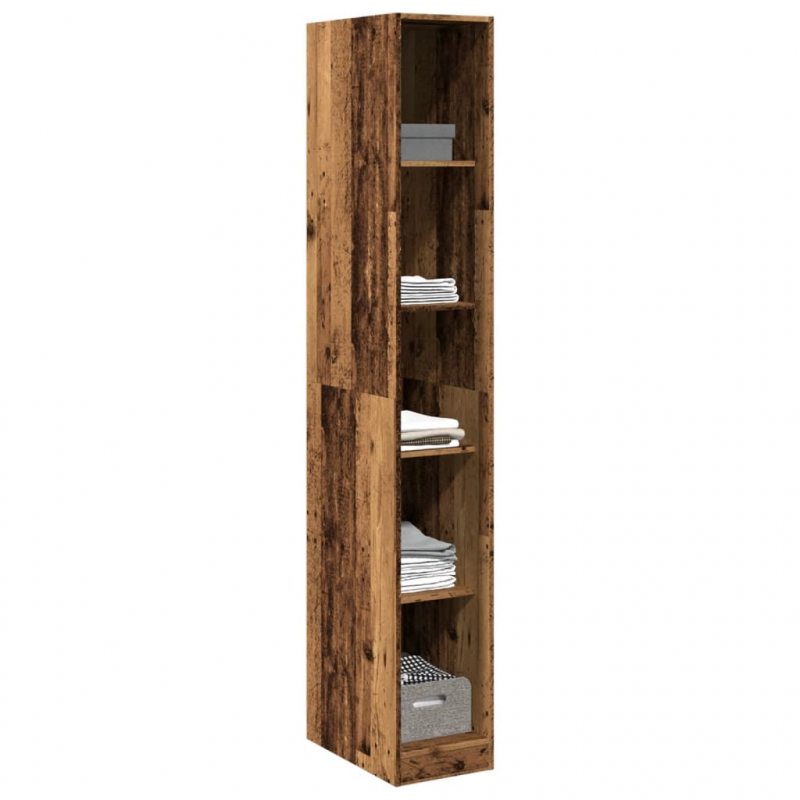 Kleiderschrank Altholz-Optik 30x50x200 cm Holzwerkstoff