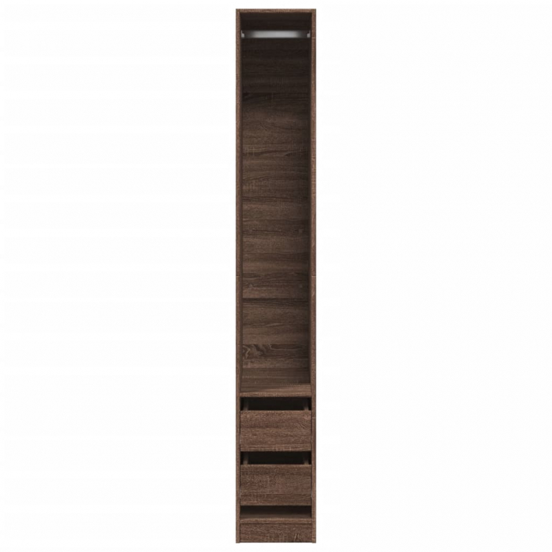 Kleiderschrank Braun Eichen-Optik 30x50x200 cm Holzwerkstoff