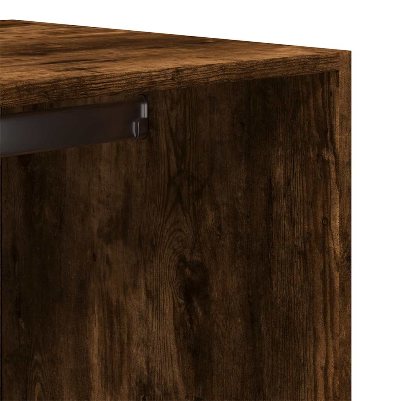 Kleiderschrank Räuchereiche 80x50x200 cm Holzwerkstoffs