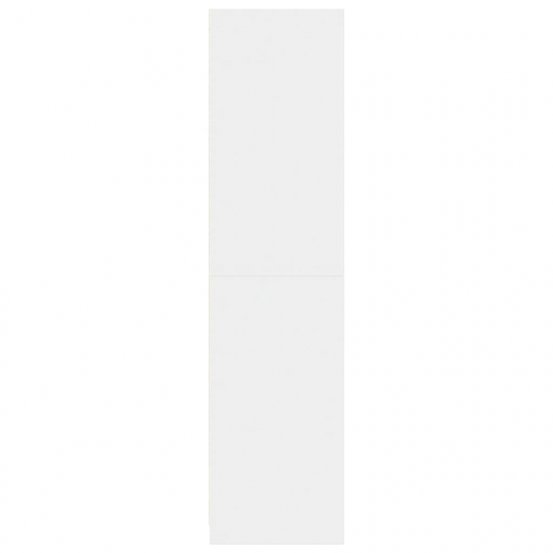 Kleiderschrank Weiß 80x50x200 cm Holzwerkstoff