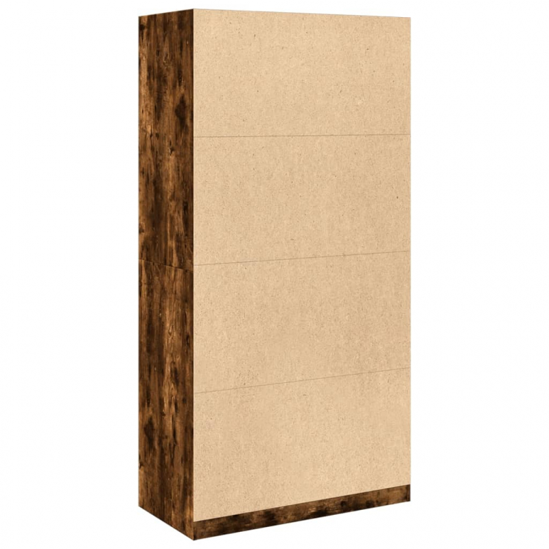 Kleiderschrank Räuchereiche 100x50x200 cm Holzwerkstoff