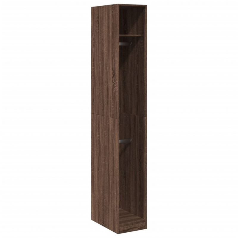 Kleiderschrank Braun Eichen-Optik 30x50x200 cm Holzwerkstoff