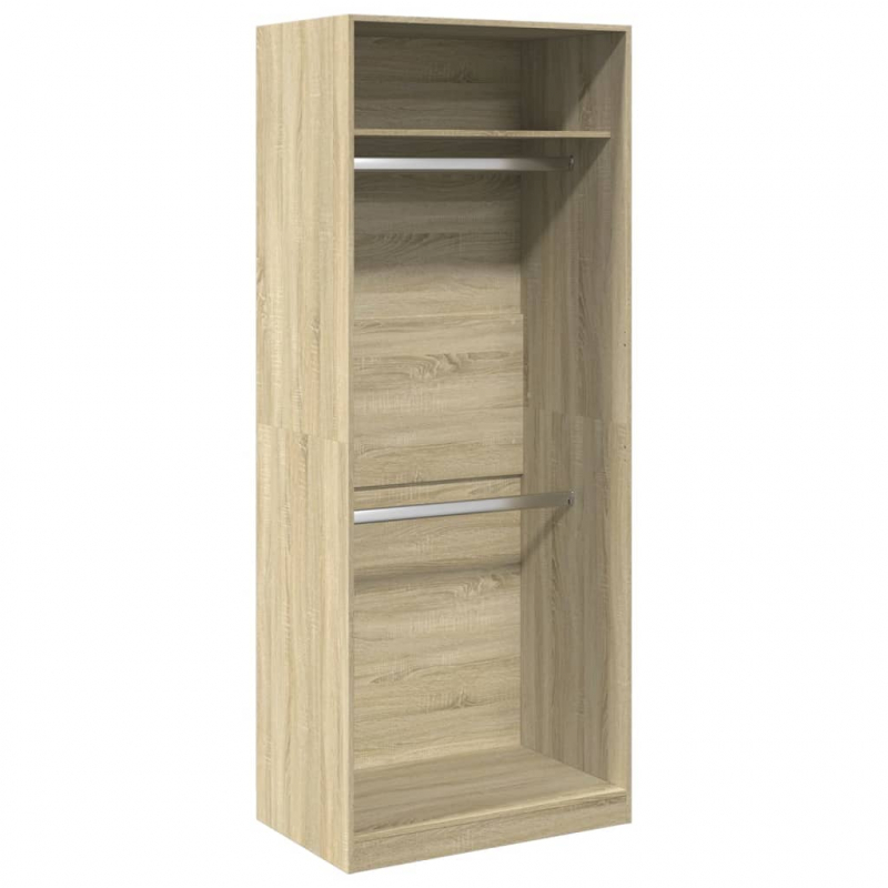 Kleiderschrank Sonoma-Eiche 80x50x200 cm Holzwerkstoff