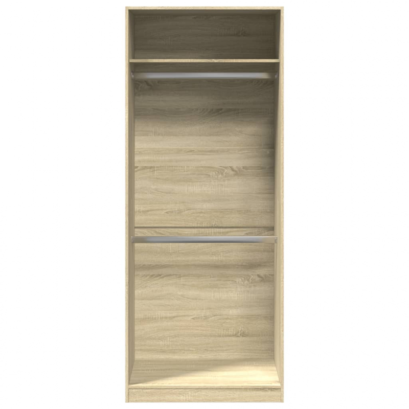 Kleiderschrank Sonoma-Eiche 80x50x200 cm Holzwerkstoff