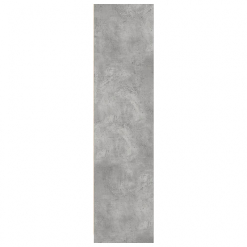 Kleiderschrank Betongrau 80x50x200 cm Holzwerkstoff