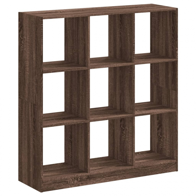 Bücherregal Braun Eichen-Optik 102x32x108 cm Holzwerkstoff