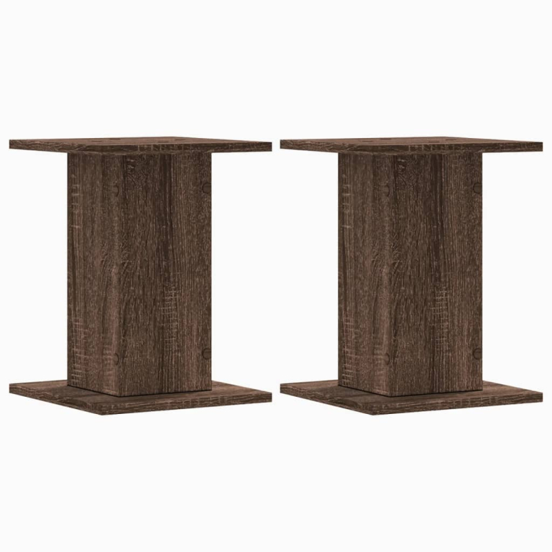 Pflanzenständer 2 Stk. Eichen-Optik 30x30x40 cm Holzwerkstoff