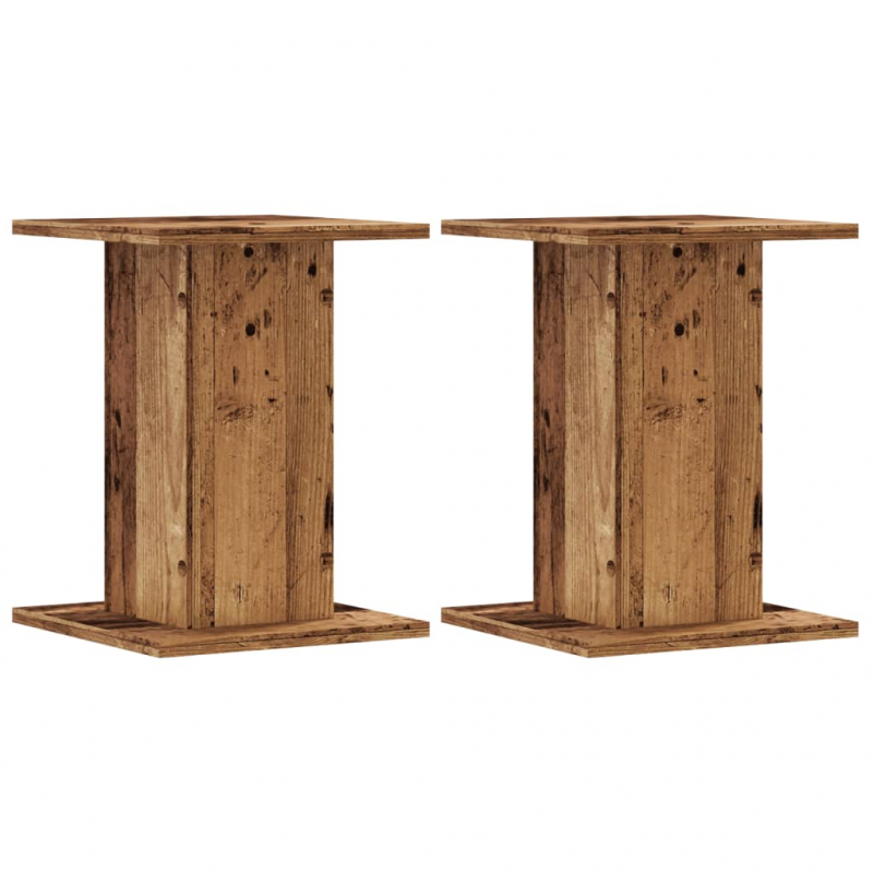 Pflanzenständer 2 Stk. Altholz-Optik 30x30x40 cm Holzwerkstoff