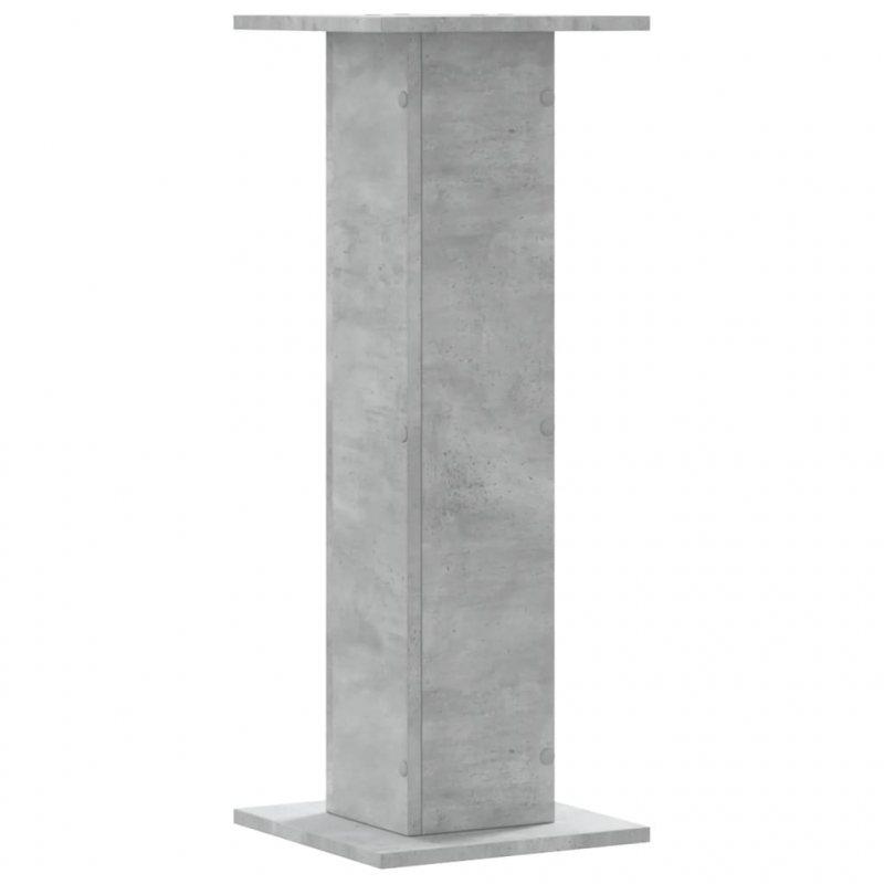 Pflanzenständer 2 Stk. Betongrau 30x30x80 cm Holzwerkstoff