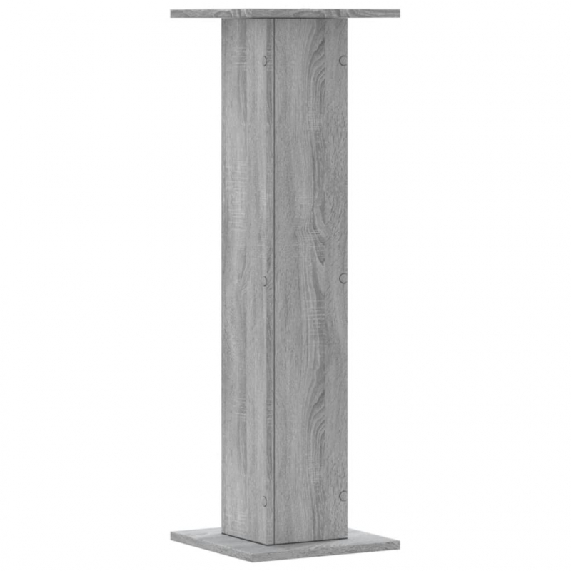 Pflanzenständer 2 Stk. Grau Sonoma 30x30x95 cm Holzwerkstoff