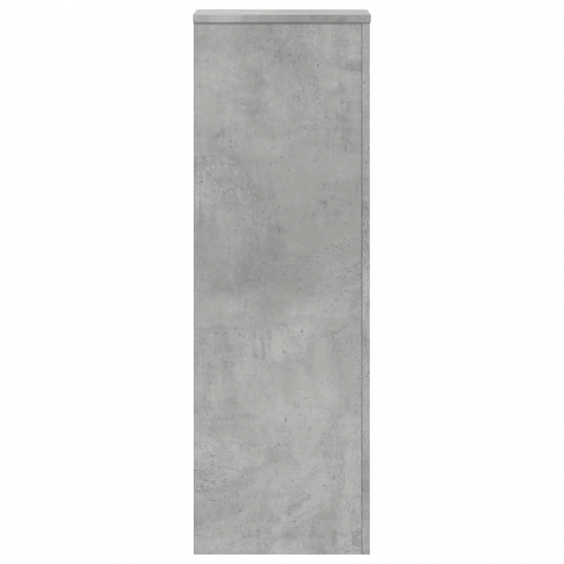 Pflanzenständer 2 Stk. Betongrau 33x33x100 cm Holzwerkstoff