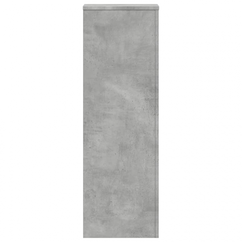 Pflanzenständer 2 Stk. Betongrau 33x33x100 cm Holzwerkstoff