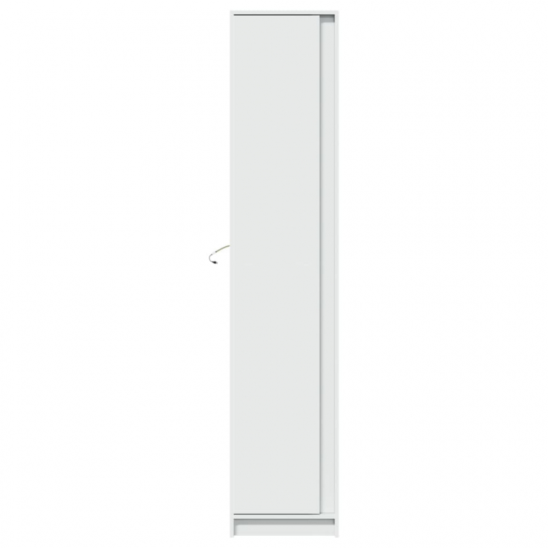 Highboard mit LED-Beleuchtung Weiß 41,5x32,5x200 cm