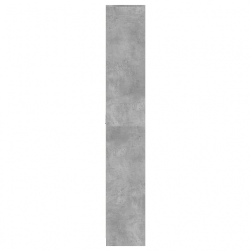 Highboard mit LED-Beleuchtung Grau 41,5x32,5x200 cm