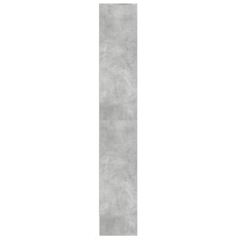 Highboard mit LED-Beleuchtung Grau 69x32,5x200 cm Holzwerkstoff