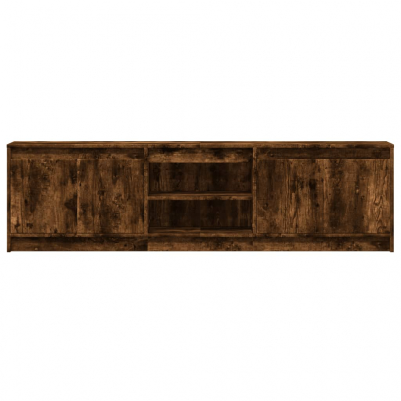 TV-Schrank mit LED-Beleuchtung Räuchereiche 180x34x50 cm