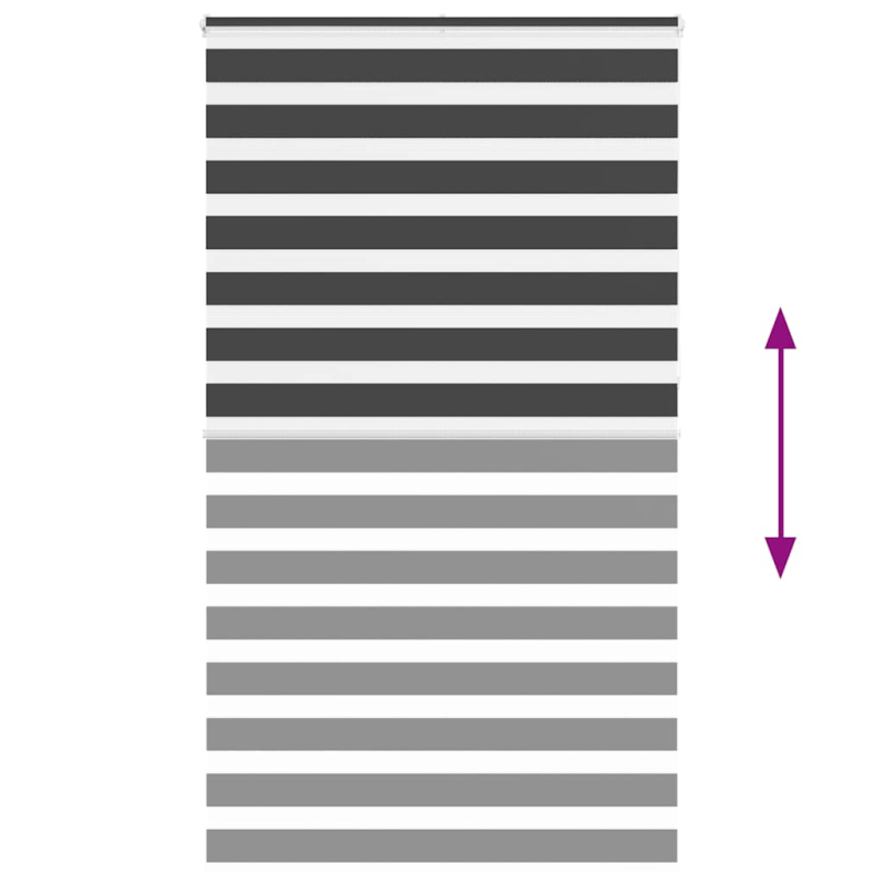 Zebrarollo Schwarz 120x230 cm Stoffbreite 115,9 cm Polyester