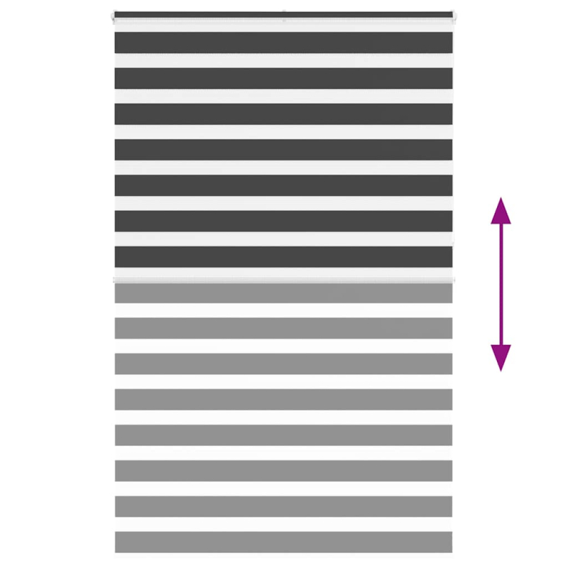 Zebrarollo Schwarz 150x230 cm Stoffbreite 145,9 cm Polyester