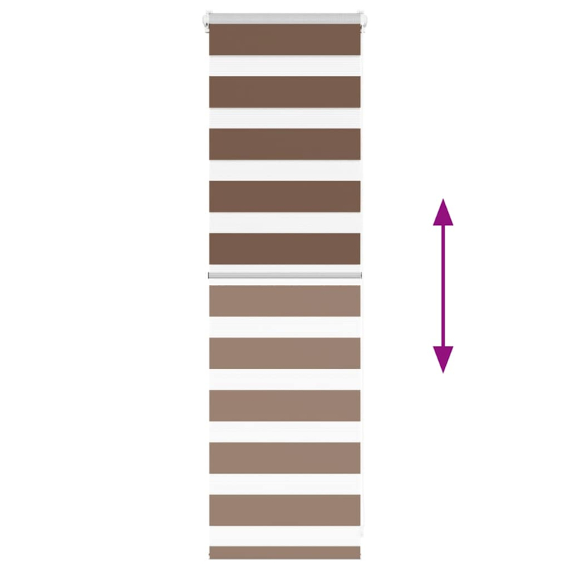 Zebrarollo Braun 45x100 cm Stoffbreite 40,9 cm Polyester