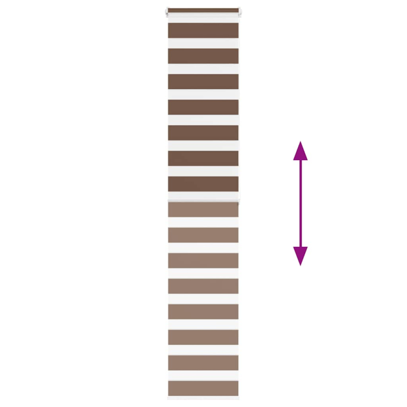 Zebrarollo Braun 45x200 cm Stoffbreite 40,9 cm Polyester