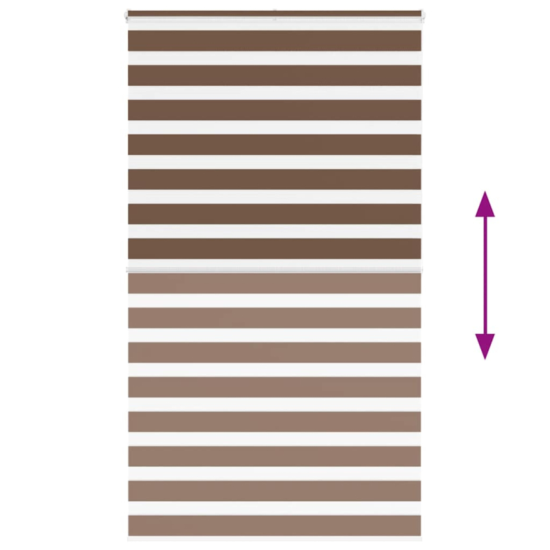 Zebrarollo Braun 120x200 cm Stoffbreite 115,9 cm Polyester