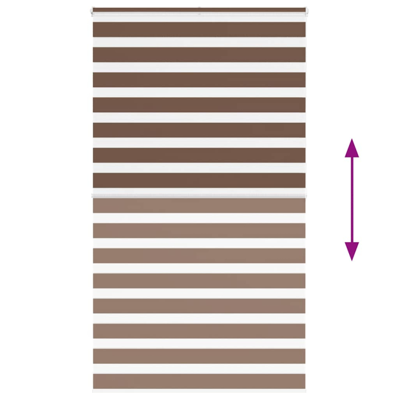 Zebrarollo Braun 135x200 cm Stoffbreite 130,9 cm Polyester