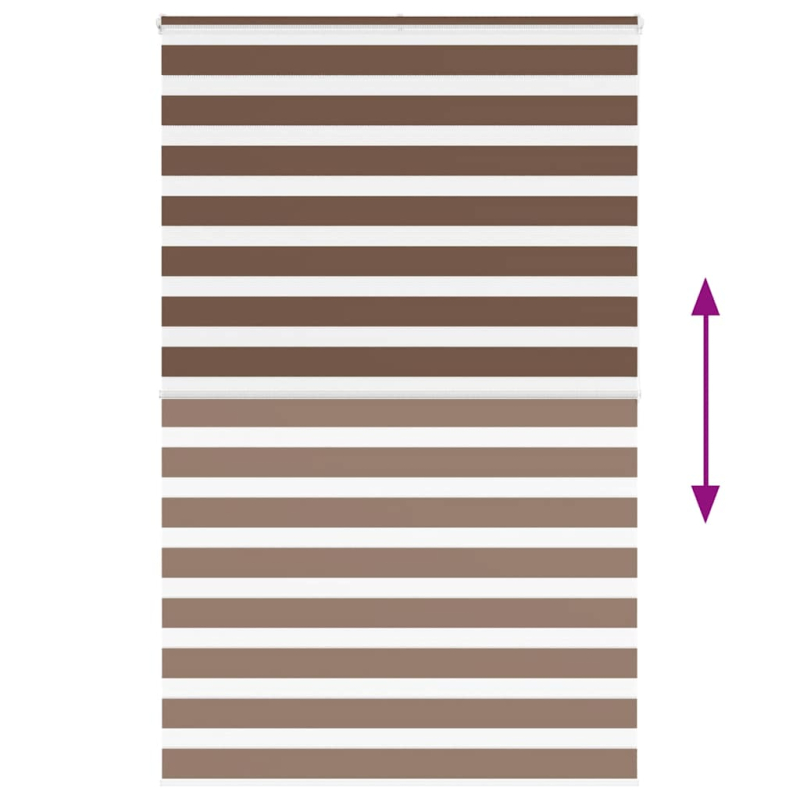 Zebrarollo Braun 145x200 cm Stoffbreite 140,9 cm Polyester