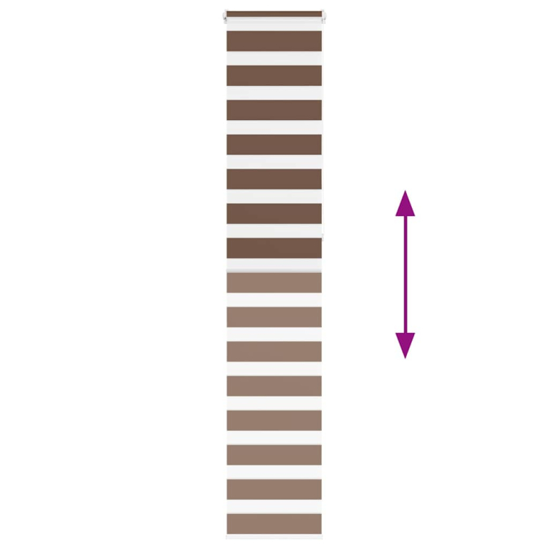 Zebrarollo Braun 50x230 cm Stoffbreite 45,9 cm Polyester