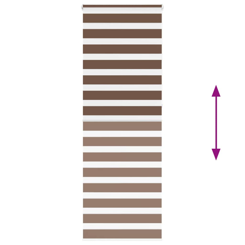 Zebrarollo Braun 75x230 cm Stoffbreite 70,9 cm Polyester