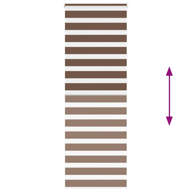 Zebrarollo Braun 80x230 cm Stoffbreite 75,9 cm Polyester