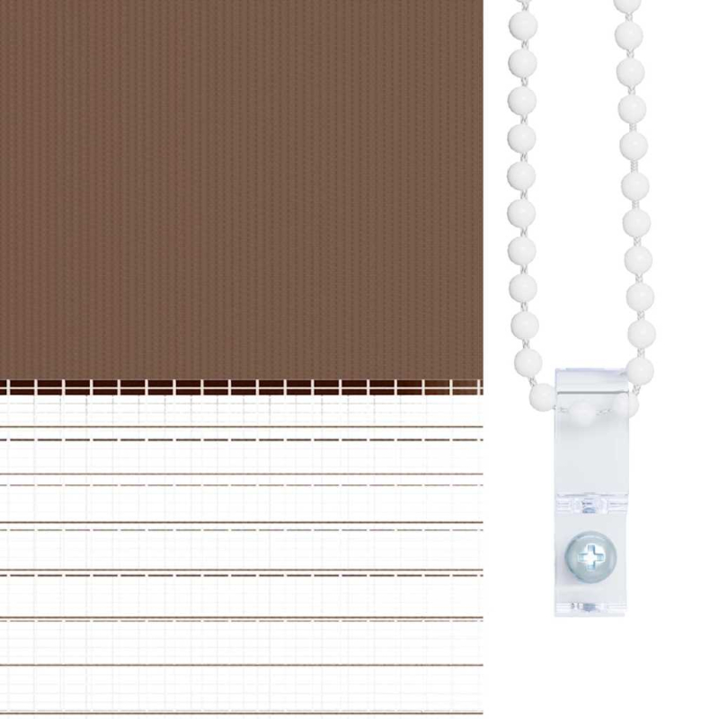 Zebrarollo Braun 110x230 cm Stoffbreite 105,9 cm Polyester