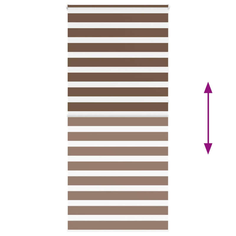 Zebrarollo Braun 115x230 cm Stoffbreite 110,9 cm Polyester