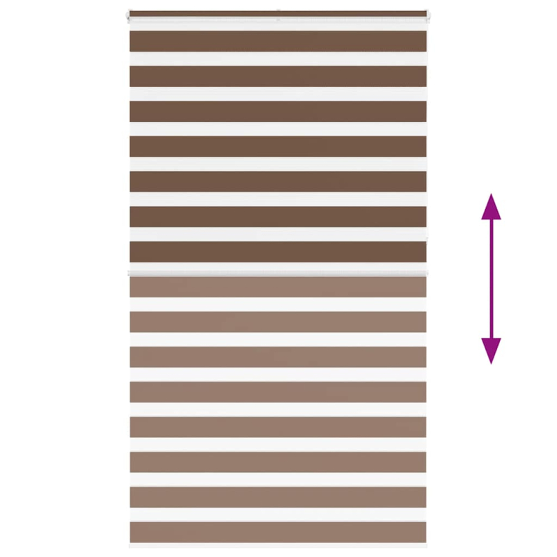 Zebrarollo Braun 125x230 cm Stoffbreite 120,9 cm Polyester