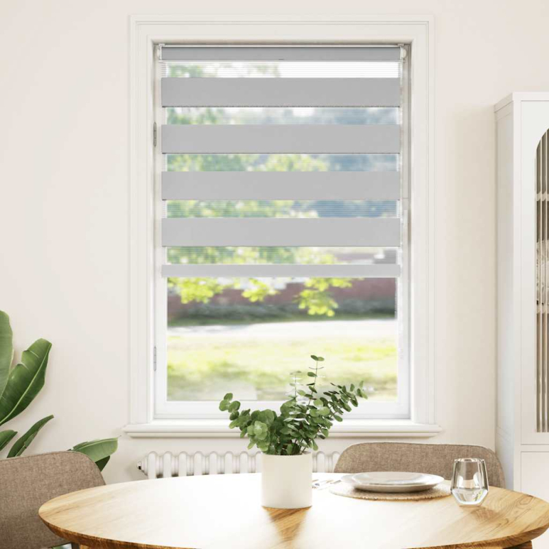 Zebrarollo Hellgrau 75x150 cm Stoffbreite 70,9 cm Polyester