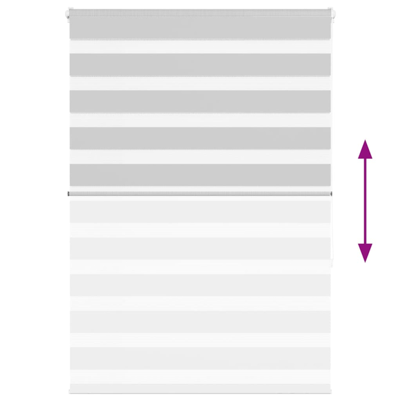 Zebrarollo Hellgrau 115x150 cm Stoffbreite 110,9 cm Polyester