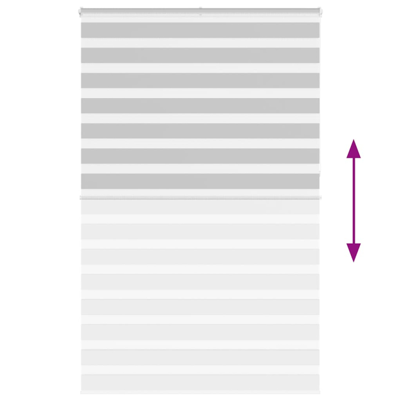 Zebrarollo Hellgrau 145x230 cm Stoffbreite 140,9 cm Polyester
