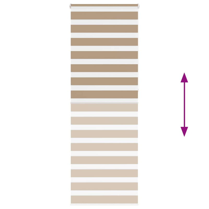 Zebrarollo Sandbraun 75x230 cm Stoffbreite 70,9 cm Polyester