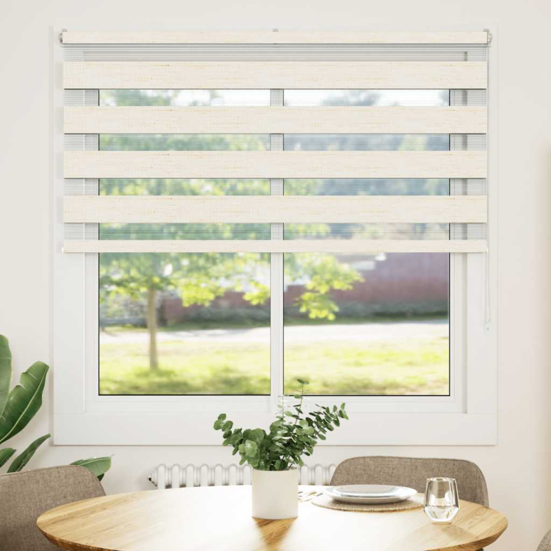 Zebrarollo Marmorbeige 145x100cm Stoffbreite 140,9 cm Polyester