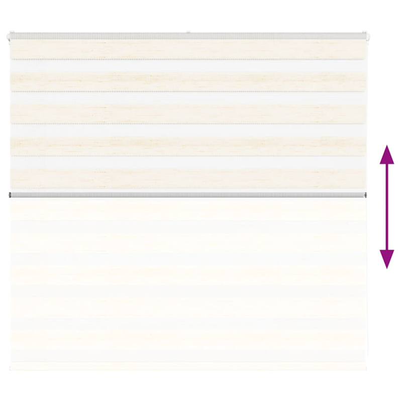 Zebrarollo Marmorbeige 155x100cm Stoffbreite 150,9 cm Polyester