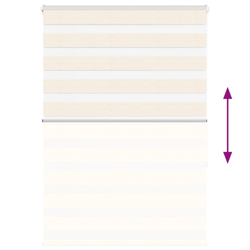 Zebrarollo Marmorbeige 105x150cm Stoffbreite 100,9 cm Polyester