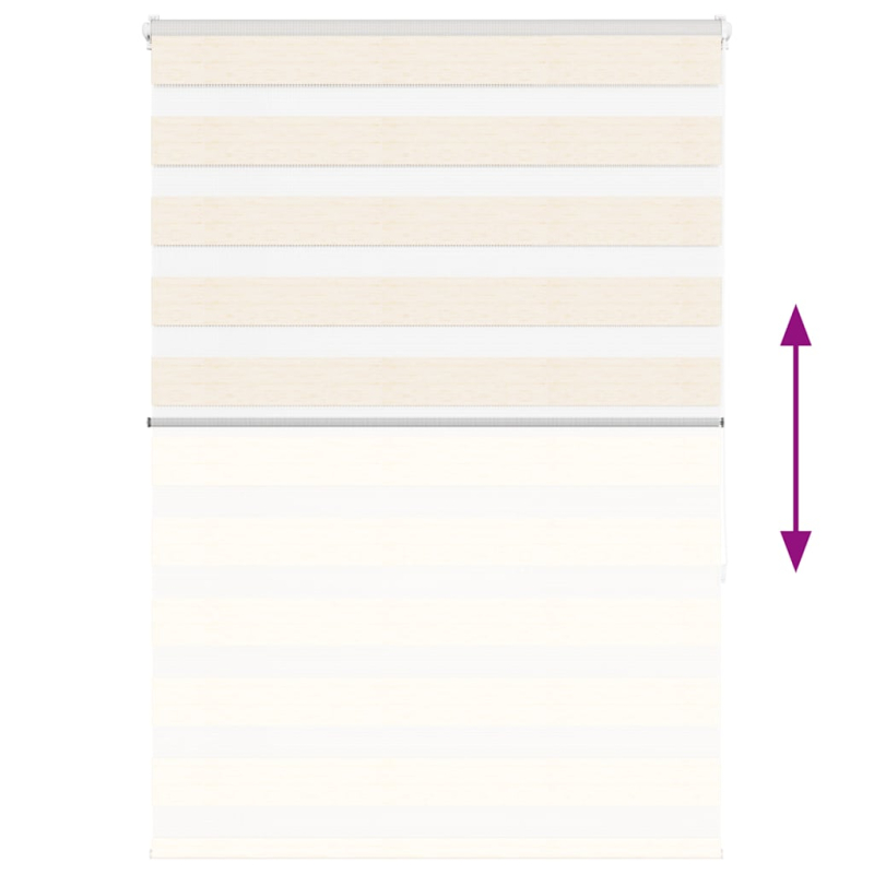 Zebrarollo Marmorbeige 110x150cm Stoffbreite 105,9 cm Polyester