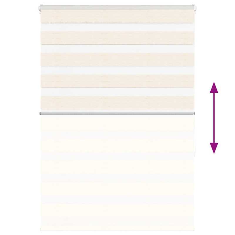 Zebrarollo Marmorbeige 115x150cm Stoffbreite 110,9 cm Polyester