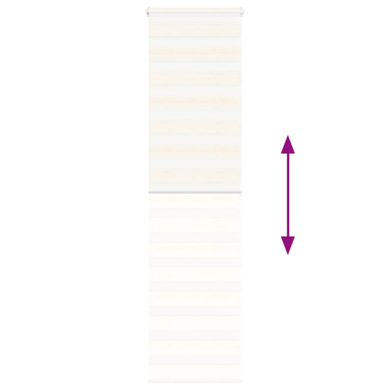 Zebrarollo Marmorbeige 55x200 cm Stoffbreite 50,9 cm Polyester