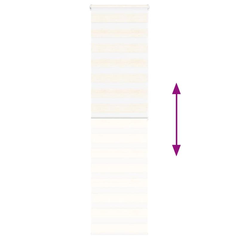 Zebrarollo Marmorbeige 60x200 cm Stoffbreite 55,9 cm Polyester