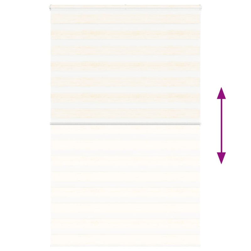 Zebrarollo Marmorbeige 145x200cm Stoffbreite 140,9 cm Polyester