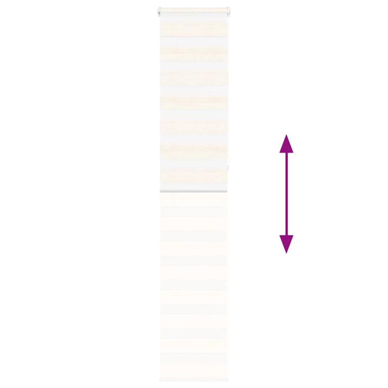 Zebrarollo Marmorbeige 40x230 cm Stoffbreite 35,9 cm Polyester