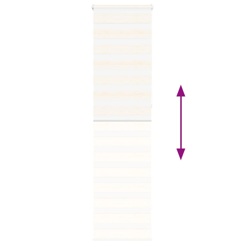 Zebrarollo Marmorbeige 65x230 cm Stoffbreite 60,9 cm Polyester