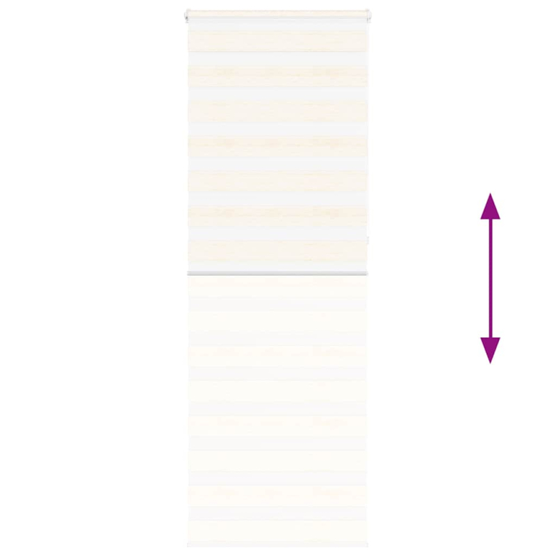 Zebrarollo Marmorbeige 75x230 cm Stoffbreite 70,9 cm Polyester