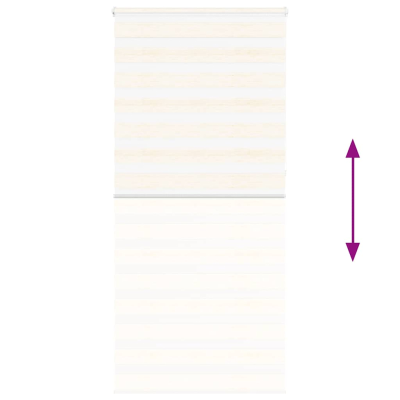 Zebrarollo Marmorbeige 115x230cm Stoffbreite 110,9 cm Polyester