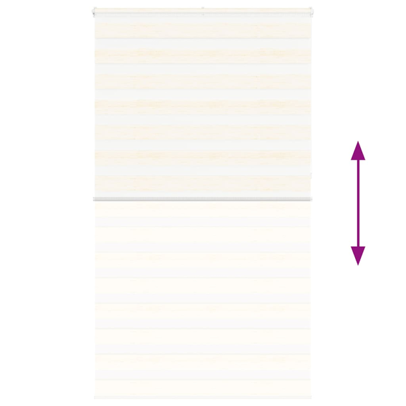 Zebrarollo Marmorbeige 125x230cm Stoffbreite 120,9 cm Polyester